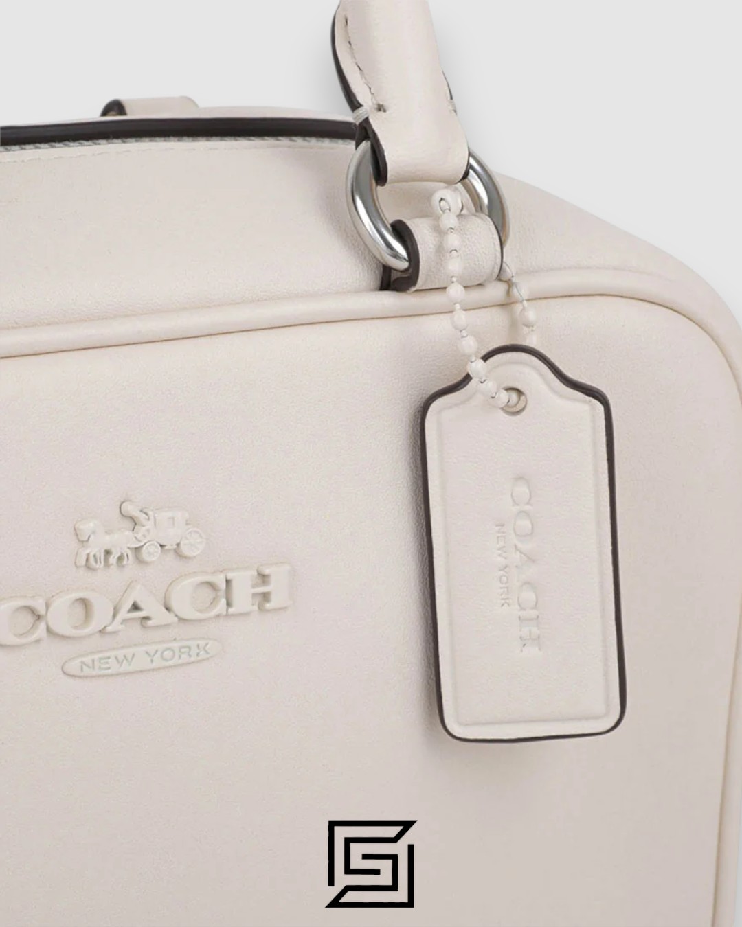 Coach Satchel Crossbody White CT776 - Image 7