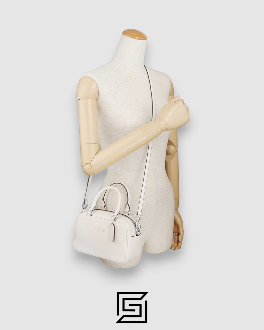 Coach Satchel Crossbody White CT776 - Image 8