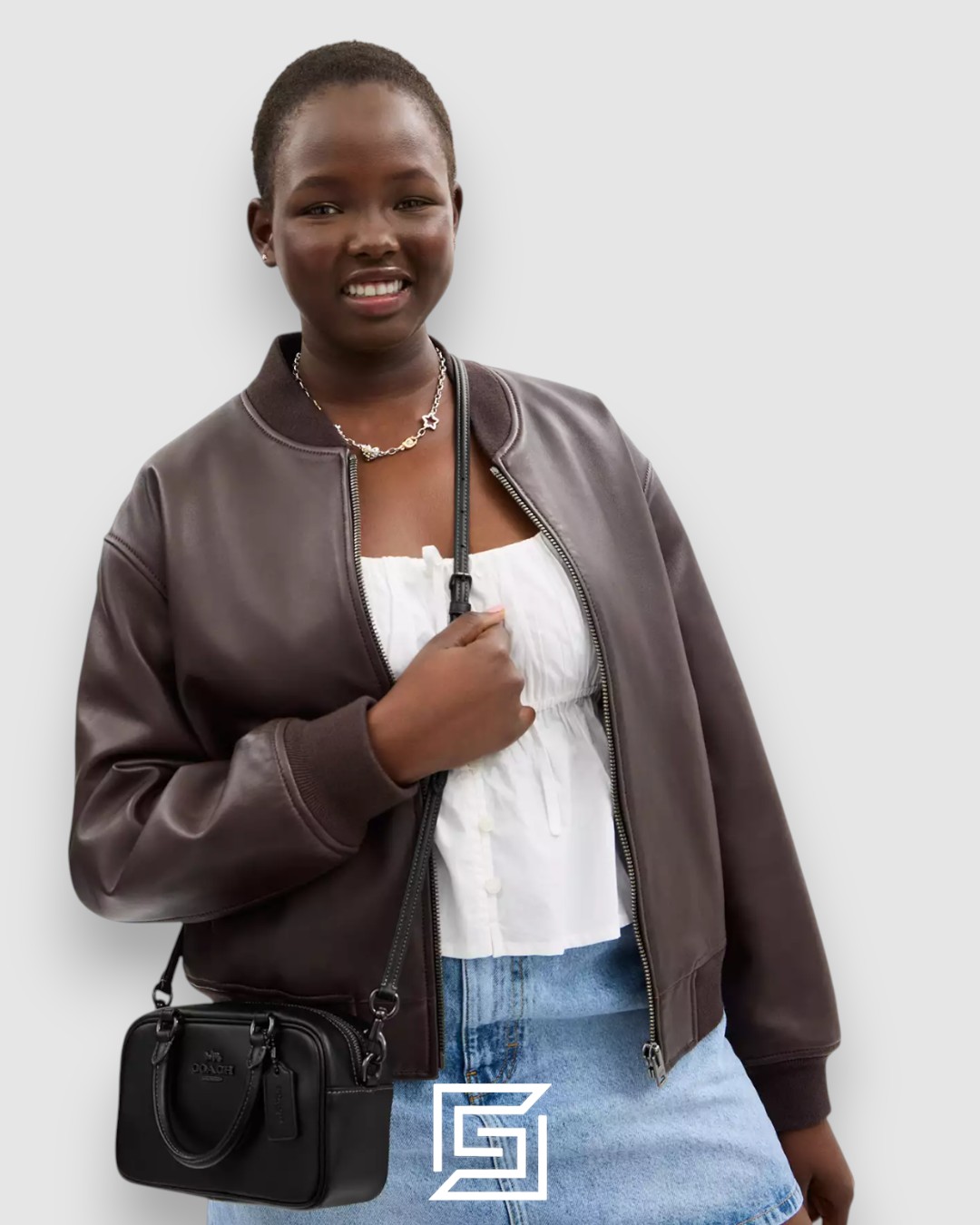 Coach Satchel Crossbody Black CT776 - Image 6