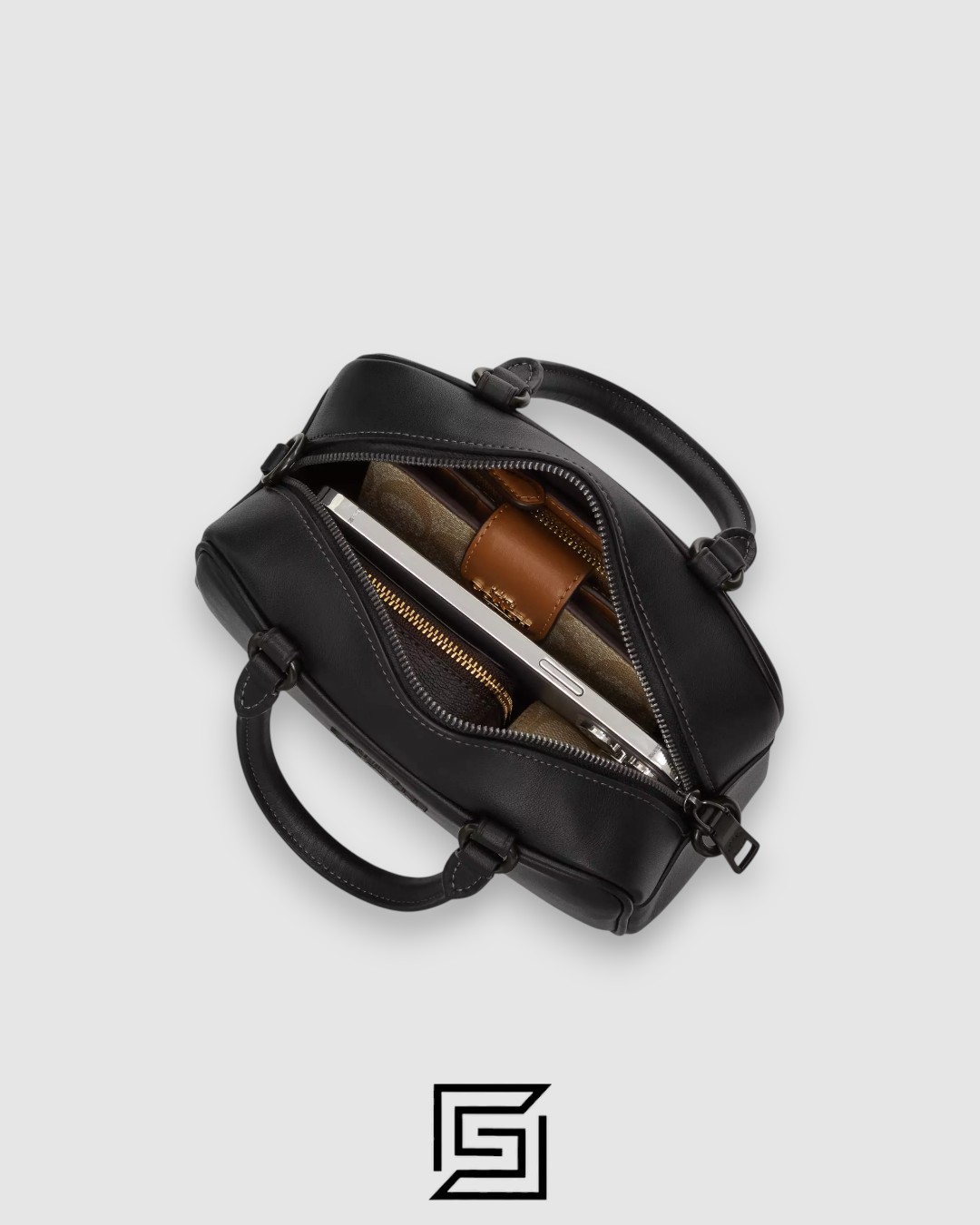Coach Satchel Crossbody Black CT776 - Image 3