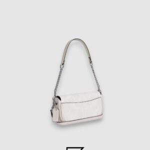 Coach Hailey Flap Bag In Signature Canvas White Style Number CAN70 - Image 2