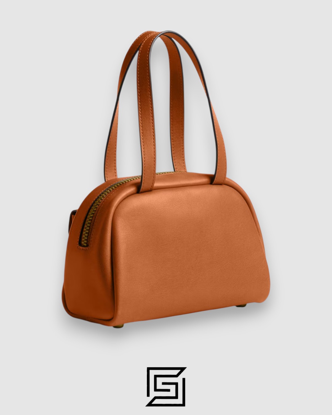Coach Twin Turnlock Bag 20 Light Brown Style Number CCC55 - Image 3