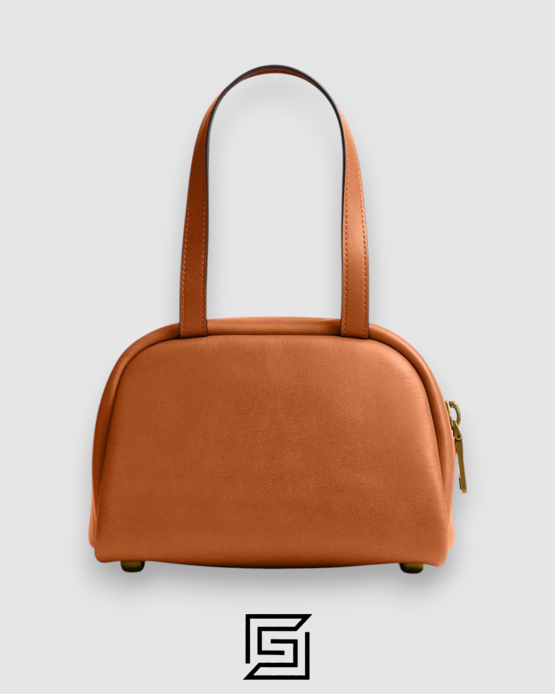 Coach Twin Turnlock Bag 20 Light Brown Style Number CCC55 - Image 2