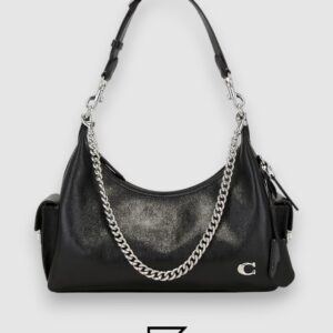 ⁦Coach Pocket Juliet Bag 30 Black Style Number CAM20⁩ - الصورة ⁦1⁩