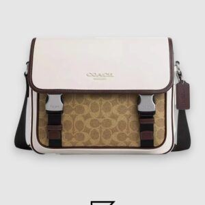 Coach Racer Messenger In Colorblock Signature Canvas Style Number CT753 - Image 1