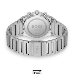 ⁦Hugo Boss 1514220 Men's Silver Stainless Steel Green Dial Watch⁩ - الصورة ⁦3⁩