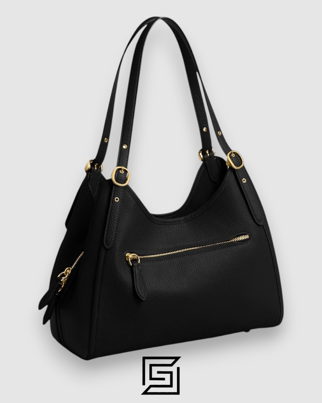 ⁦Coach Restored Bella Shoulder Black Bag C4824⁩ - الصورة ⁦3⁩