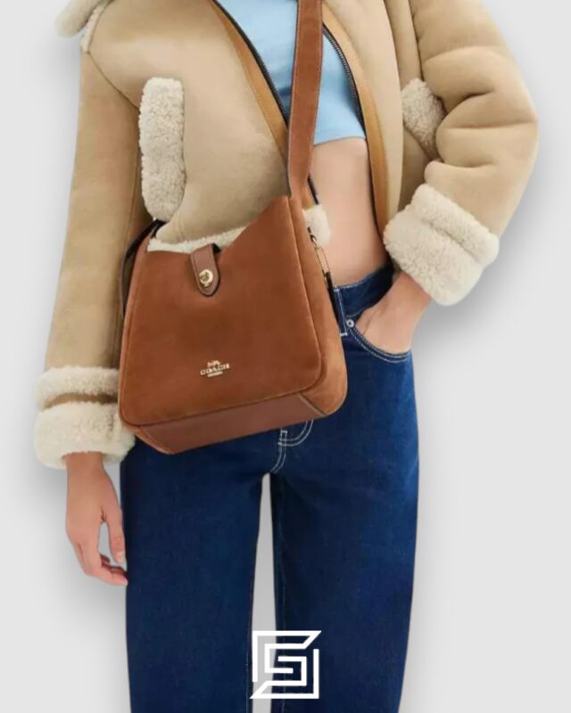 Coach Hadley Convertible Crossbody Bag In Suede CW004