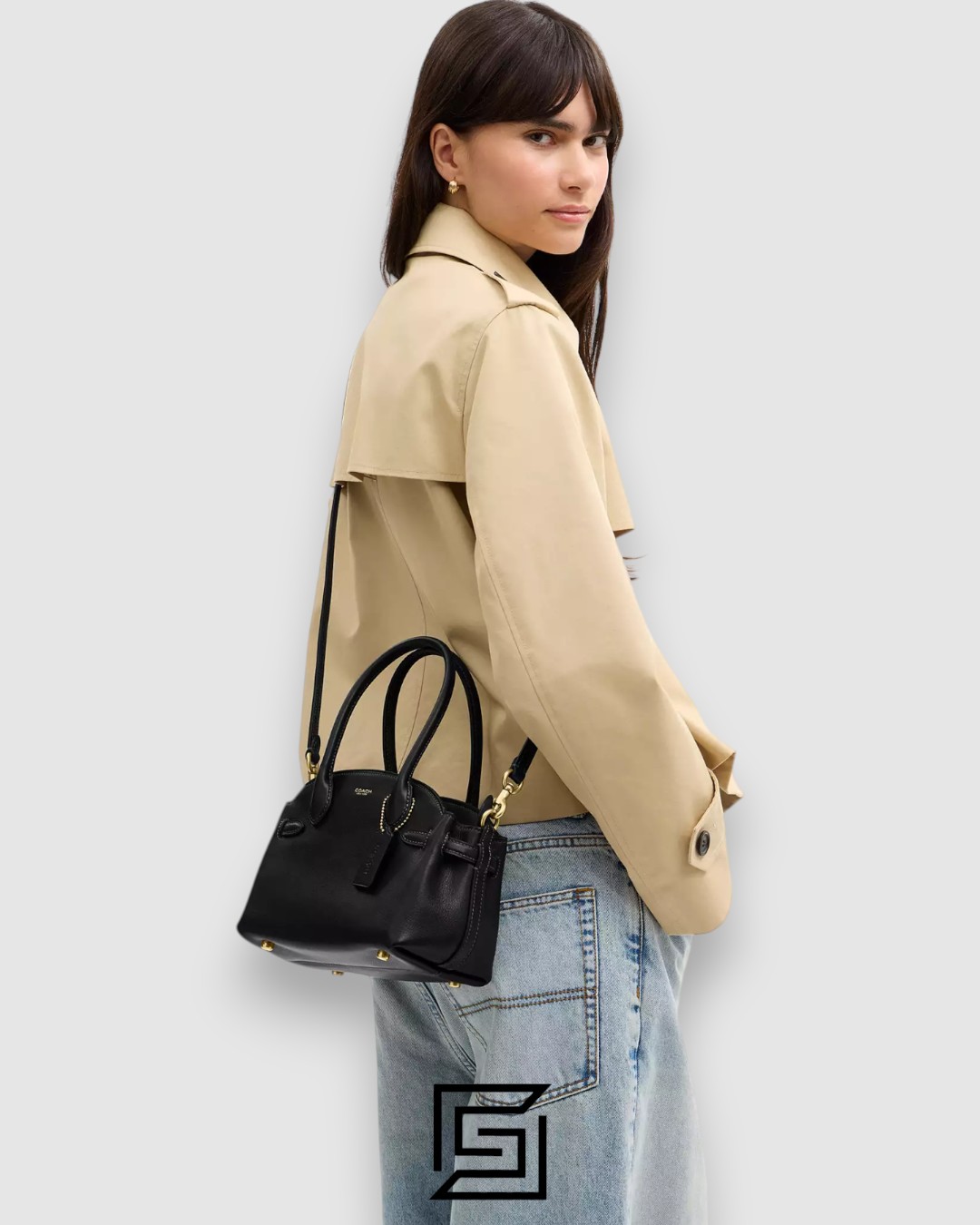 COACH Soft Empire Carryall Bag Black 21 CCY99 - Image 7