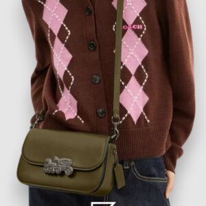 Coach Harper Shoulder Bag Olive Style Number CE65 - Image 5