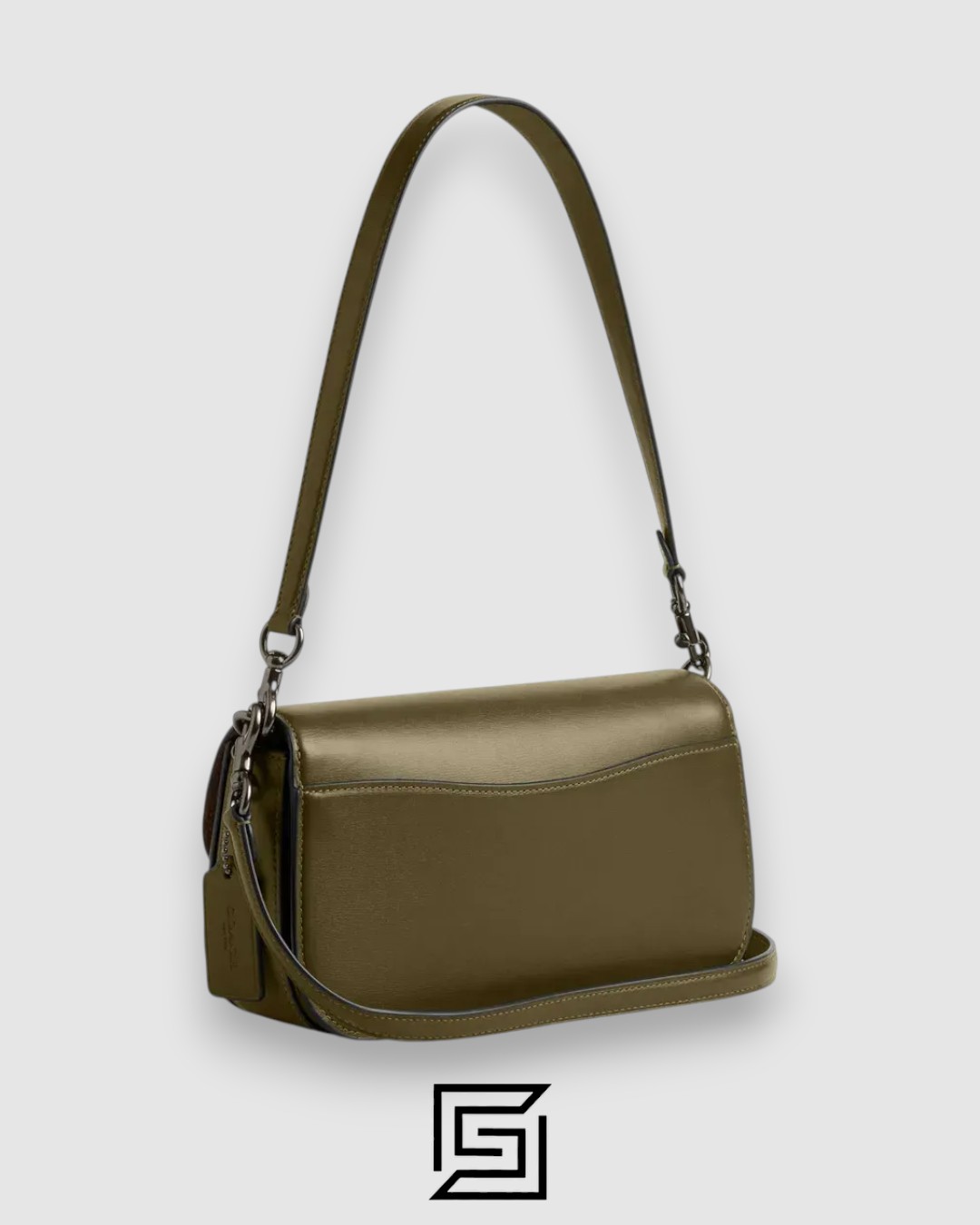 Coach Harper Shoulder Bag Olive Style Number CE65 - Image 2