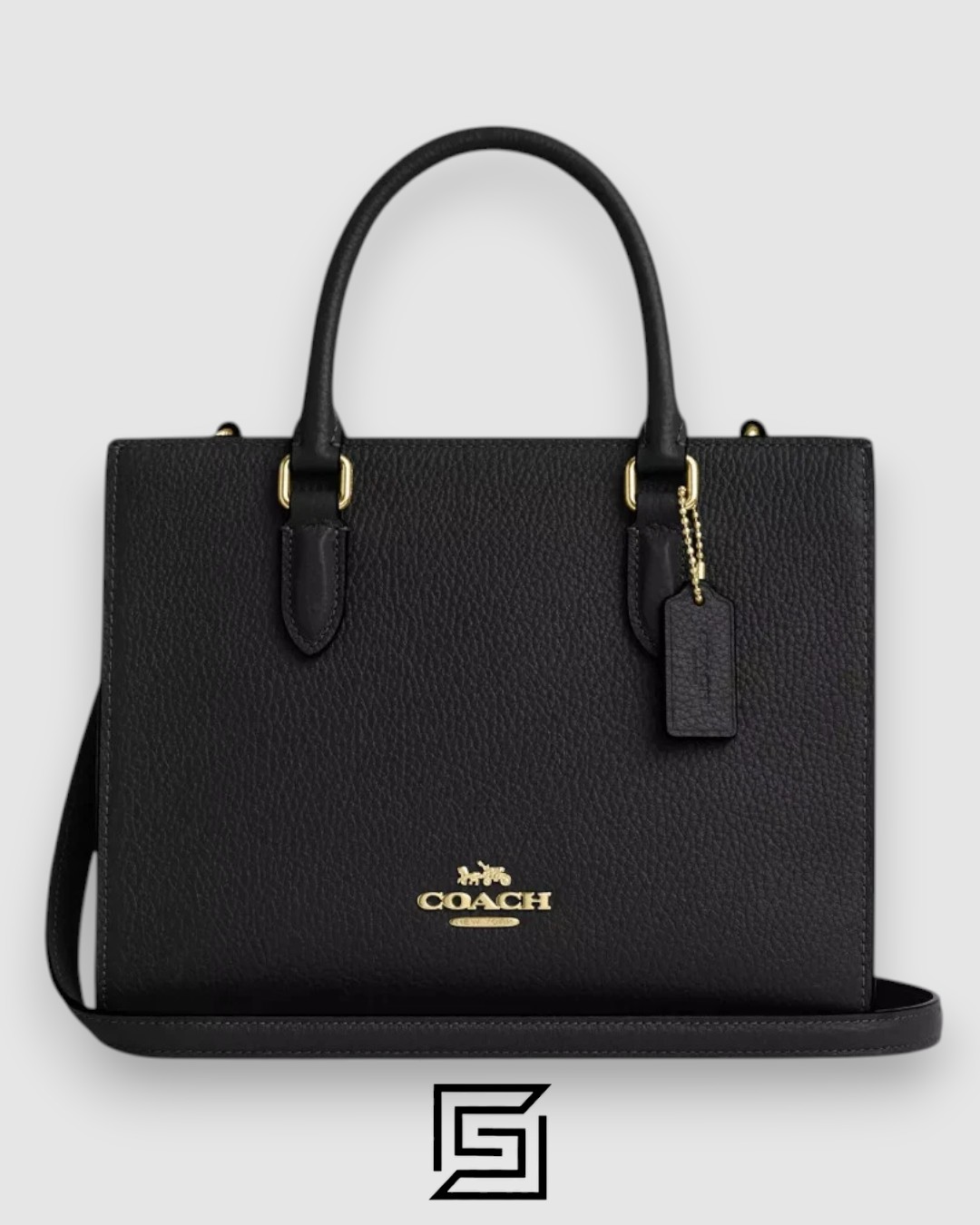 ⁦Coach Maggie Small Tote Bag CY668 Black⁩ - الصورة ⁦1⁩
