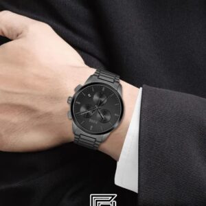 ⁦Boss 1513929 Men's Chronograph Grey Stainless Steel Watch⁩ - الصورة ⁦7⁩