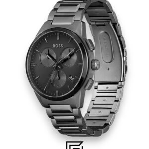 ⁦Boss 1513929 Men's Chronograph Grey Stainless Steel Watch⁩ - الصورة ⁦2⁩