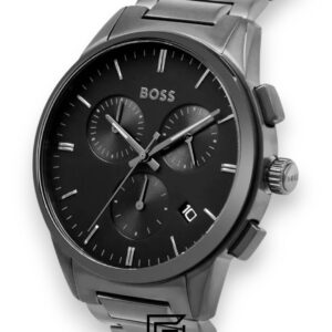 ⁦Boss 1513929 Men's Chronograph Grey Stainless Steel Watch⁩ - الصورة ⁦6⁩