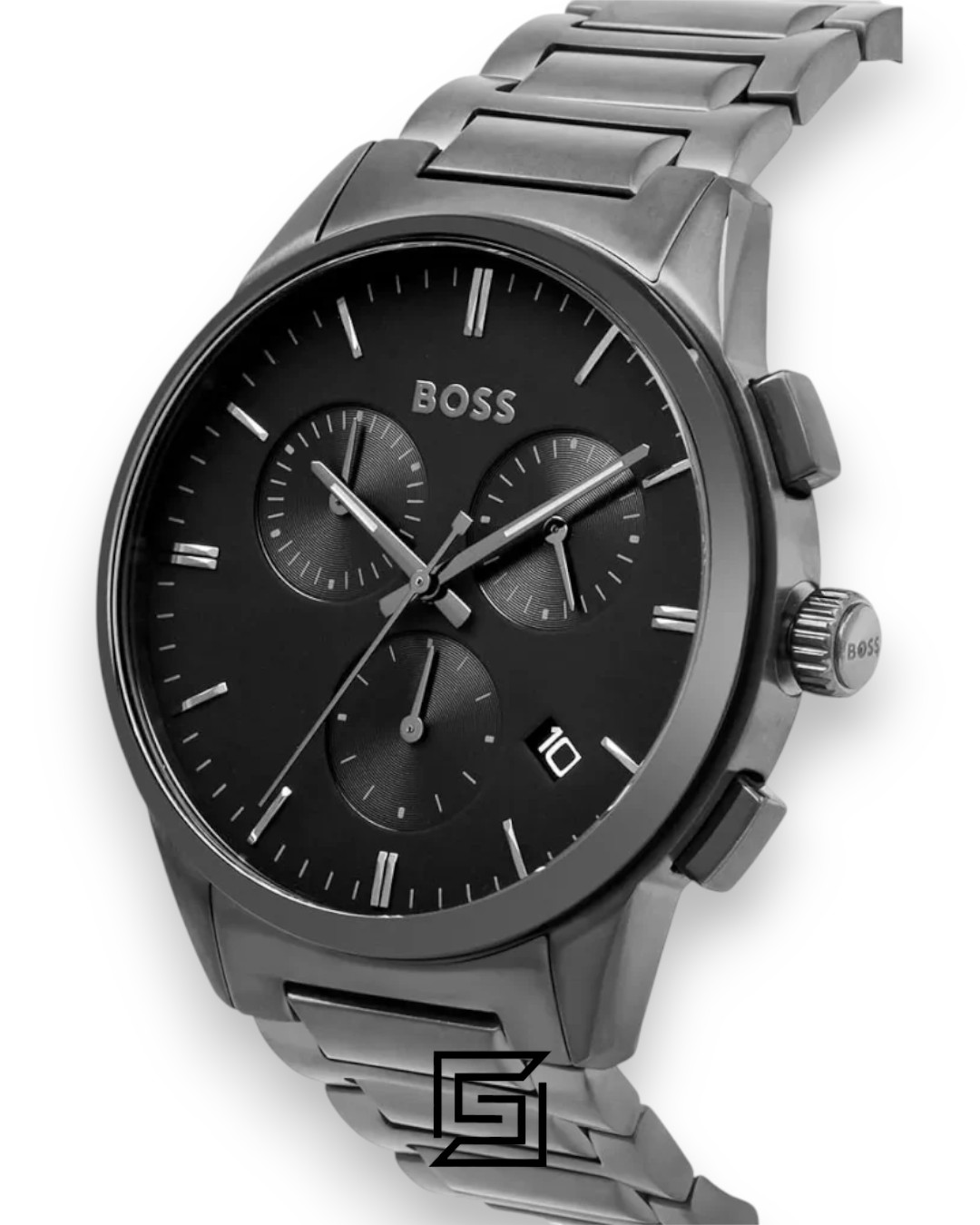 ⁦Boss 1513929 Men's Chronograph Grey Stainless Steel Watch⁩ - الصورة ⁦6⁩