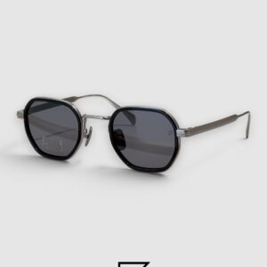 ⁦DB1097 Tortoiseshell Metal Octagonal Sunglasses⁩ - الصورة ⁦2⁩