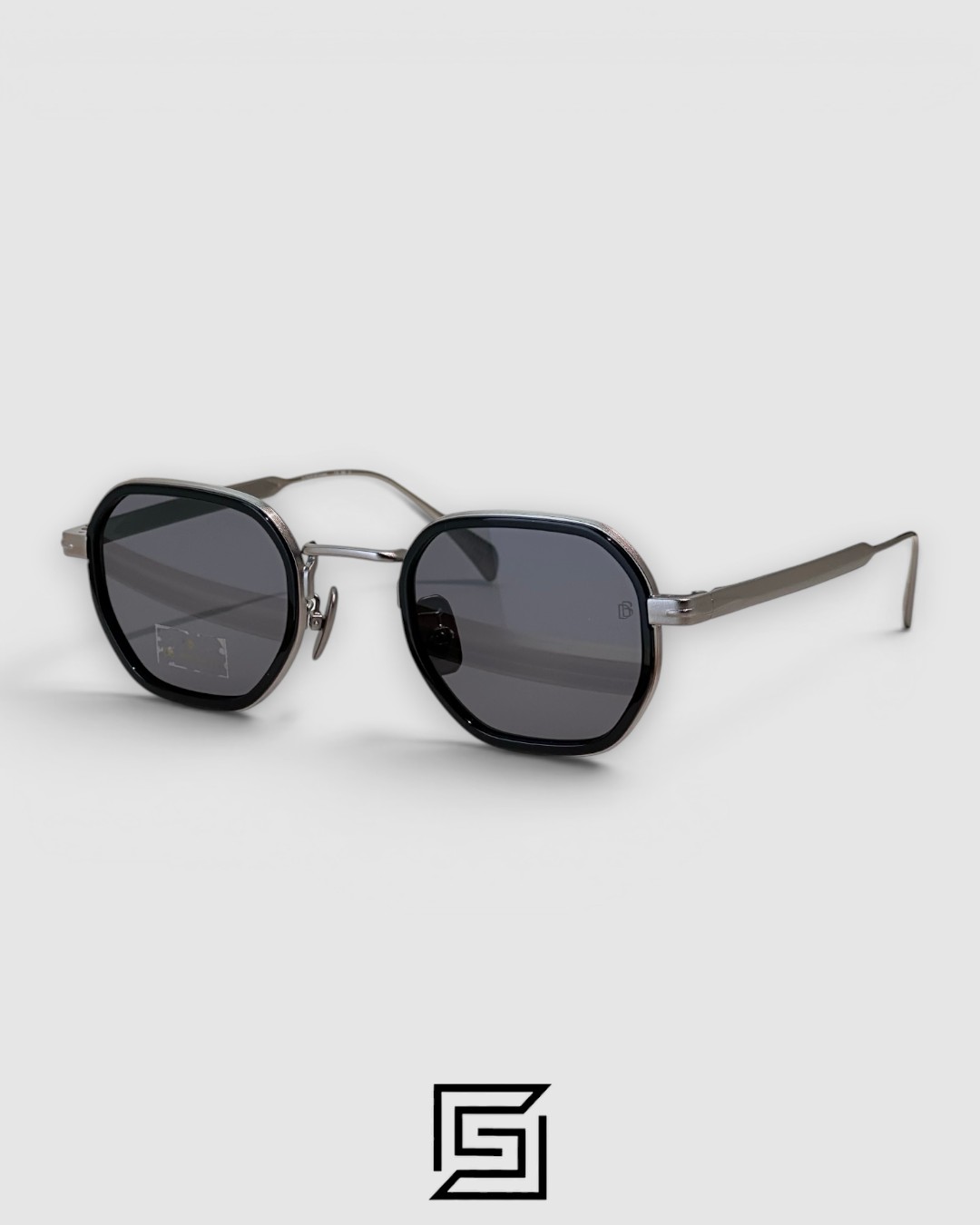 ⁦DB1097 Tortoiseshell Metal Octagonal Sunglasses⁩ - الصورة ⁦2⁩