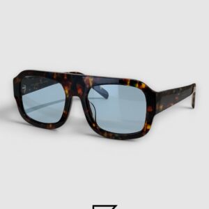 ⁦KAIA VS438 Tiger Frame Blue Lenses Sunglasses⁩ - الصورة ⁦1⁩