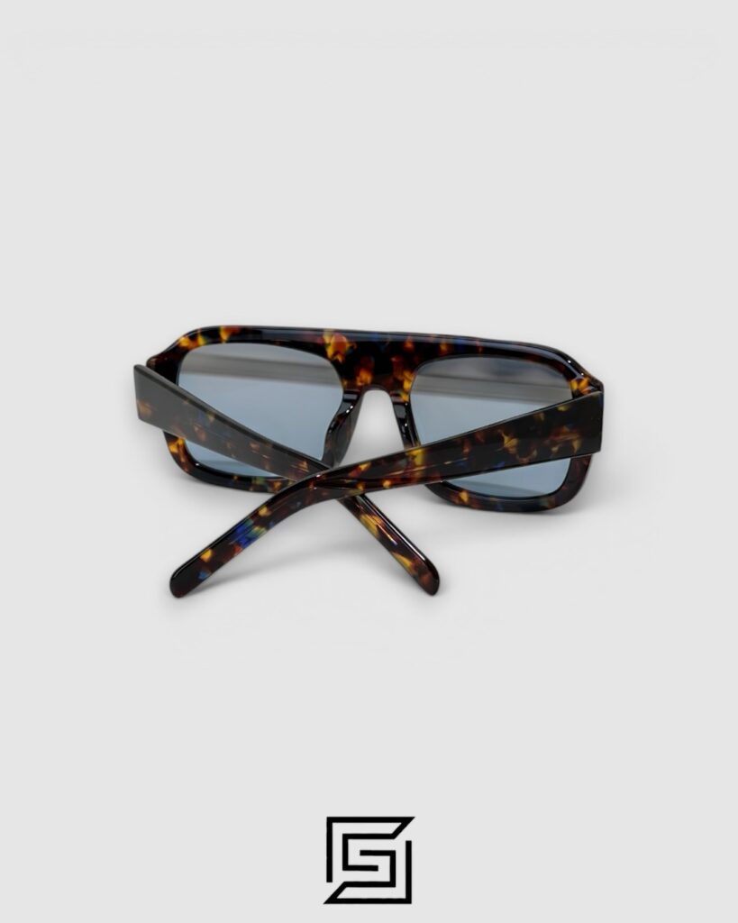 KAIA VS438 Tiger Frame Blue Lenses Sunglasses