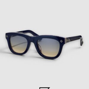 Chrome Hearts TRITITSAGAIN Black Full-Rim Sunglasses with Zeiss Blue Lenses - Image 2