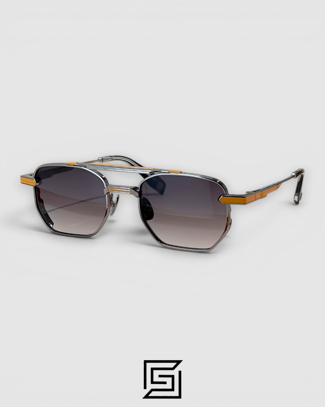 LUSSO Gun Mustard Frame Light Green Lenses - Image 4