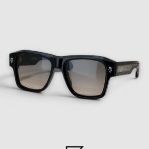 ESTOQUE Black Frame Black Lenses Gold Arm - Image 2