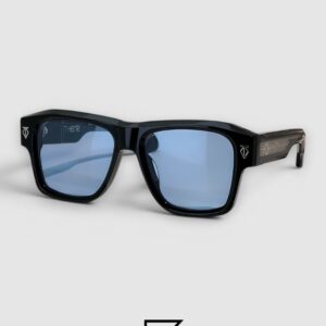 ESTOQUE Black Frame Black Lenses Gold Arm - Image 3