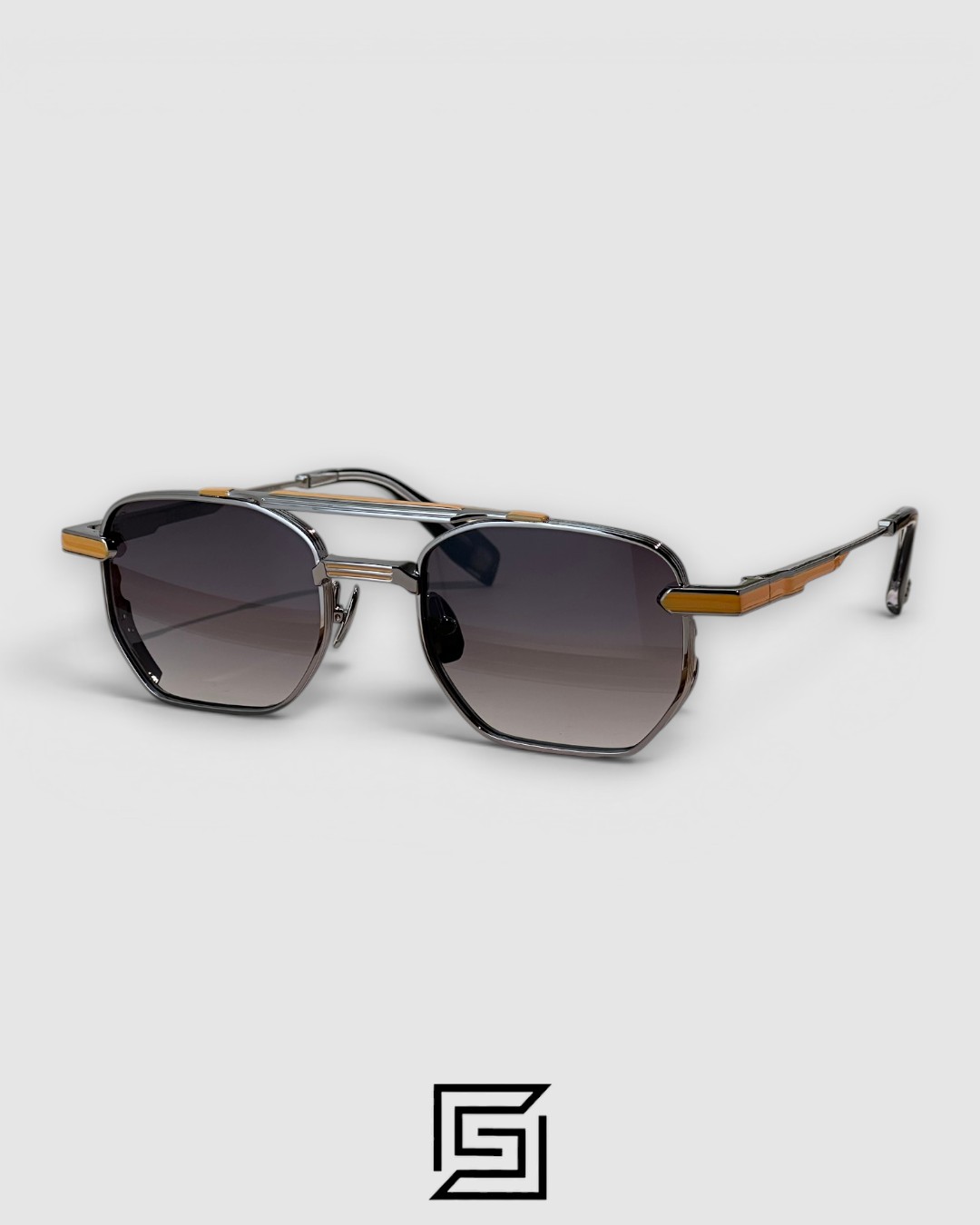 LUSSO Gun Mustard Frame Light Green Lenses - Image 1