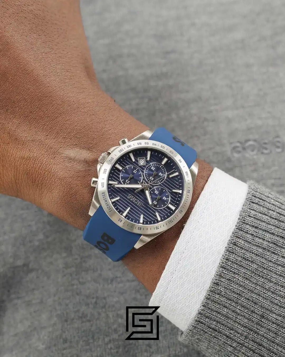 ⁦Boss 1514239 Chronograph Blue Dial Watch⁩ - الصورة ⁦5⁩