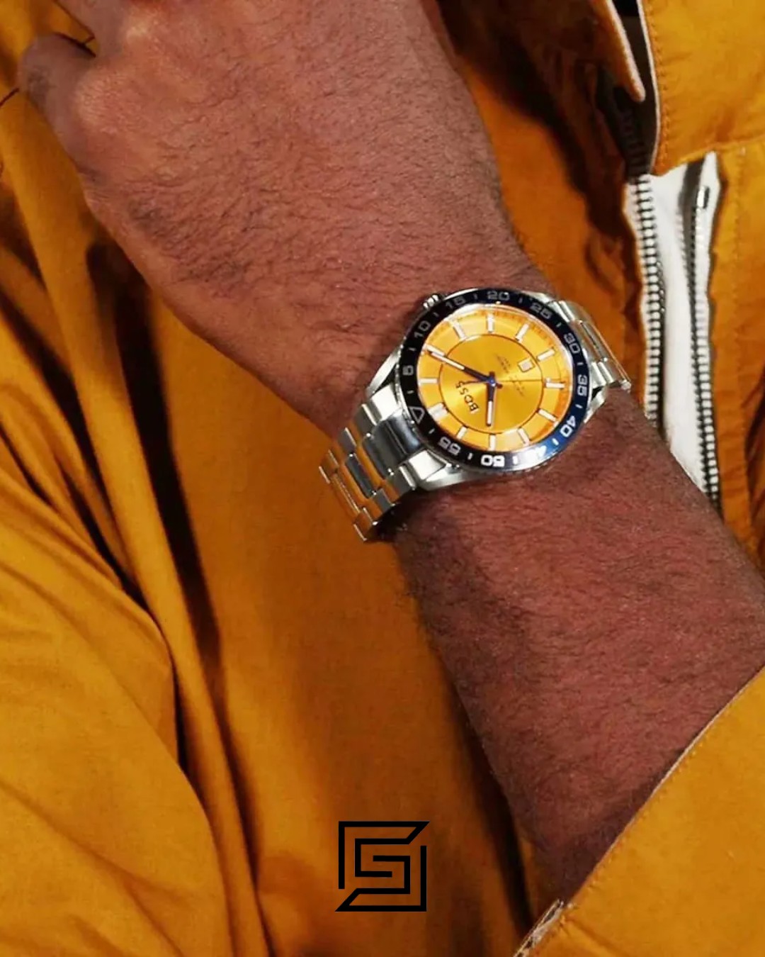 Boss 1514206 Yellow Dial Stainless Steel Men's Watch - Image 4