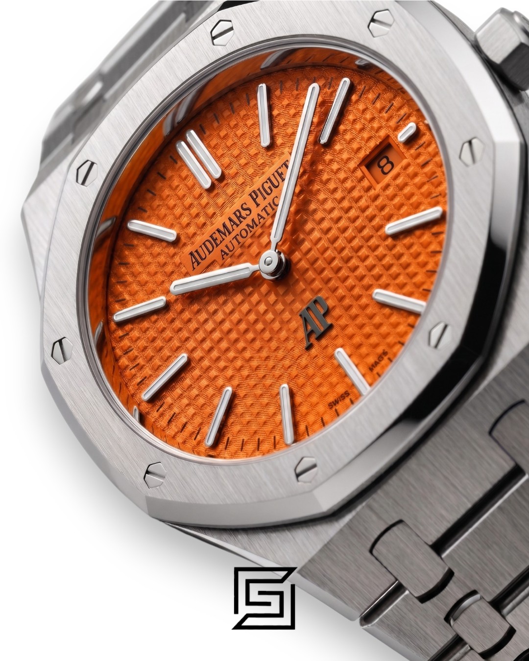Royal Oak WF0851 Automatic Stainless Steel 316 with Coral Red Flat Tapisserie Dial - Image 2