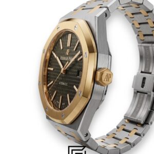 Royal Oak WF0851 Automatic Half Gold Stainless Steel 316 with Black Flat Tapisserie Dial - Image 3