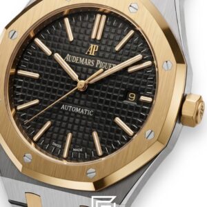 Royal Oak WF0851 Automatic Half Gold Stainless Steel 316 with Black Flat Tapisserie Dial - Image 2
