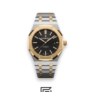 Royal Oak WF0851 Automatic Half Gold Stainless Steel 316 with Black Flat Tapisserie Dial - Image 1