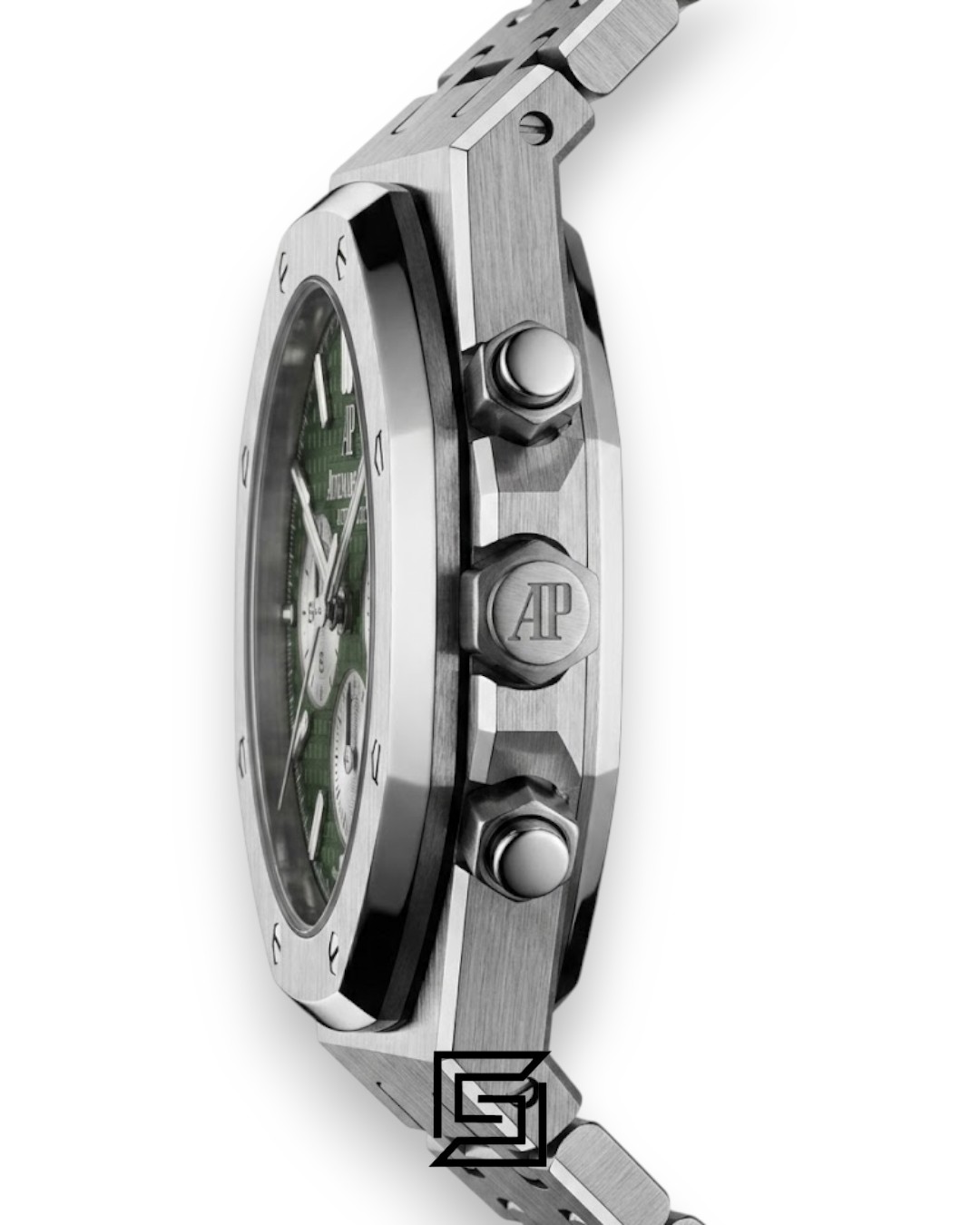 Royal Oak WF0851 Chronograph Green Tapisserie Silver Dial – Stainless Steel - Image 3