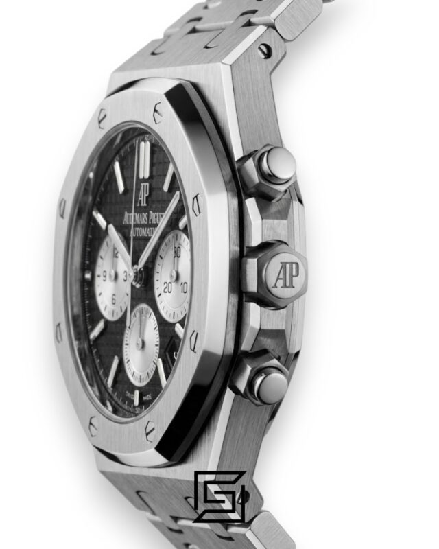 Royal Oak WF0851 Chronograph Black Tapisserie Silver Dial – Stainless Steel