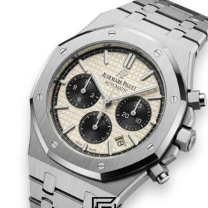Royal Oak WF0851 Chronograph White Tapisserie Black Dial – Stainless Steel - Image 2