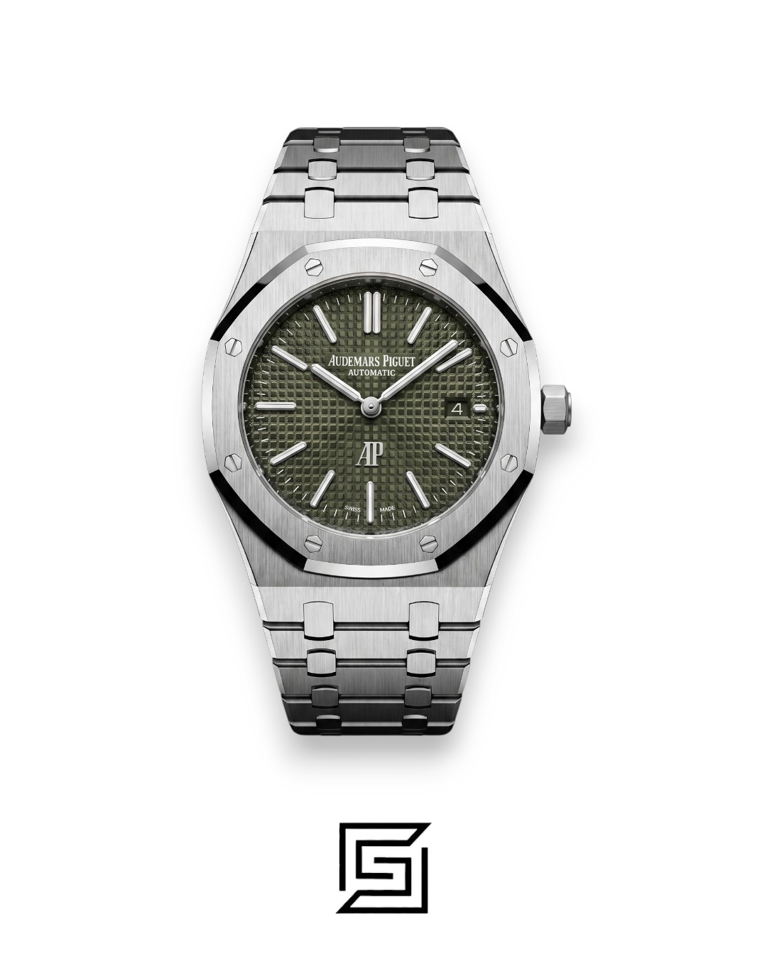 Royal Oak WF0851 Automatic Stainless Steel 316 with DARK Green Flat Tapisserie Dial - Image 1