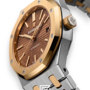 Royal Oak WF0851 Automatic Half Gold Stainless Steel 316 with Brown Flat Tapisserie Dial - Image 3