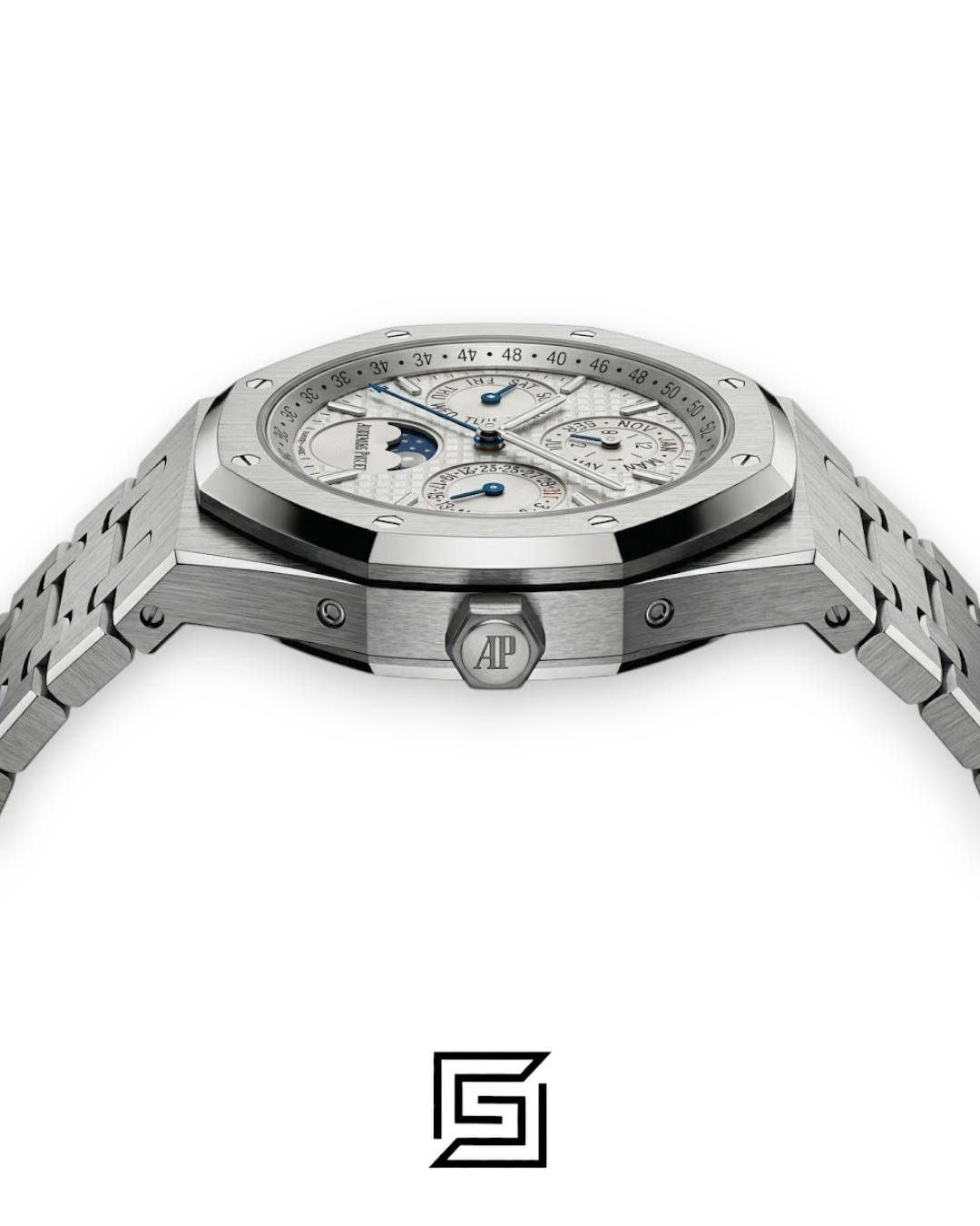 Royal Oak WF0851 Automatic Stainless Steel 316 Perpetual Calendar White Dial - Image 3