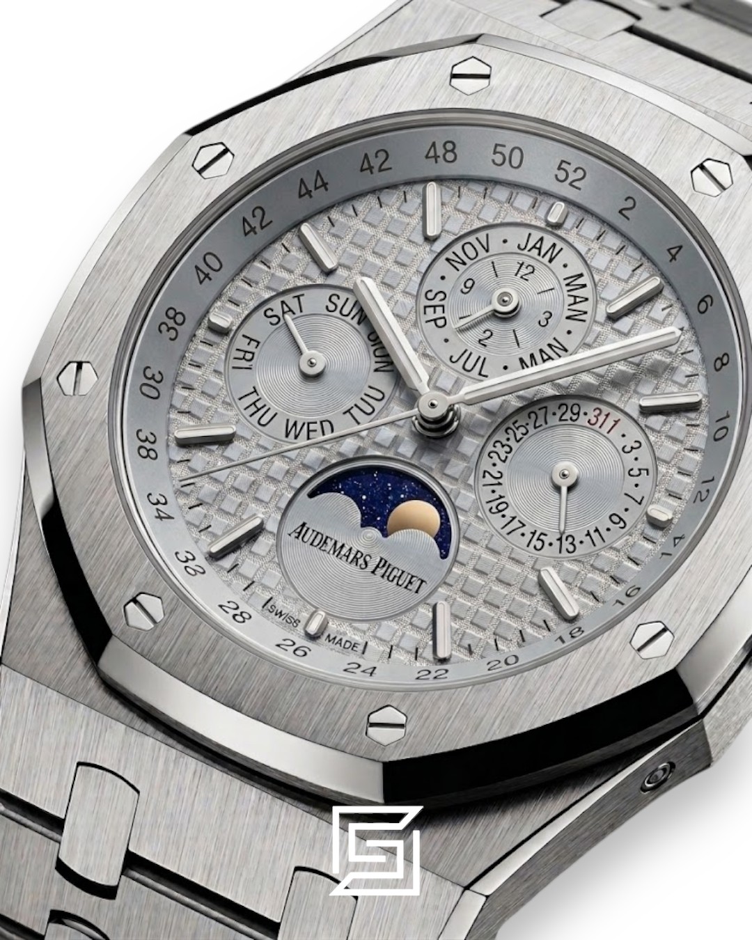 Royal Oak WF0851 Automatic Stainless Steel 316 Perpetual Calendar Grey Dial - Image 3
