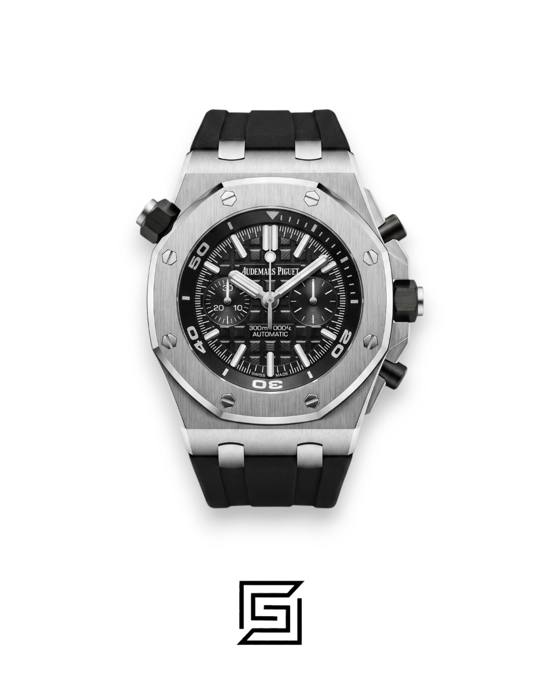 Royal Oak OffShore WF0851 Quartz 2 Counters Rubber Black - Image 1