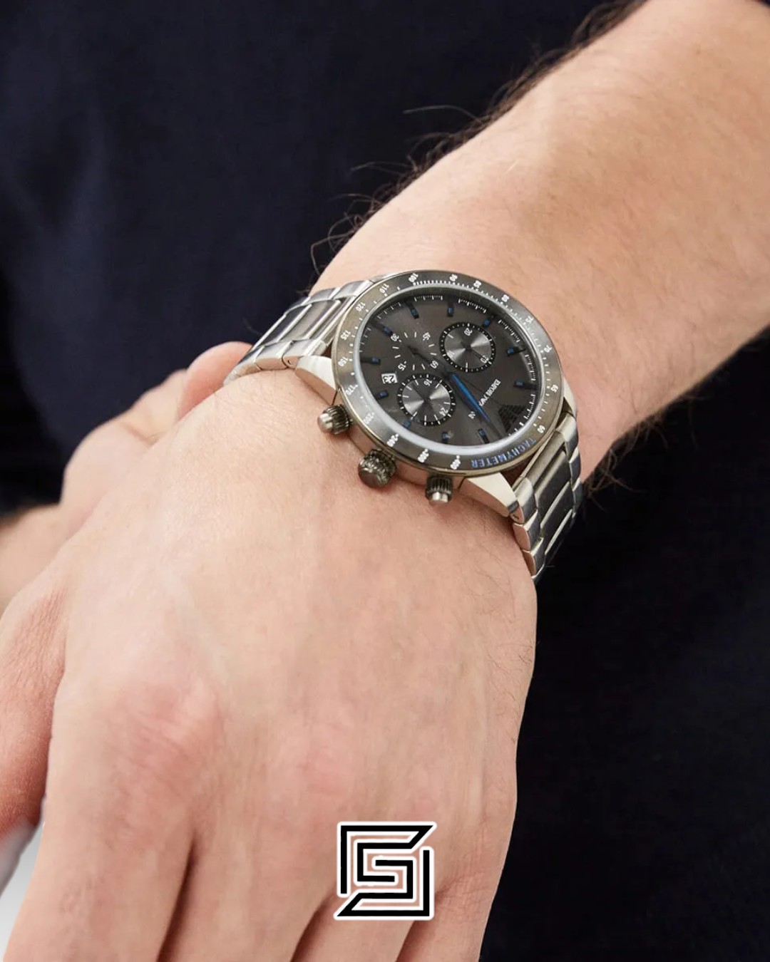 ⁦Emporio Armani AR11391 Men's Grey Dial Watch⁩ - الصورة ⁦11⁩