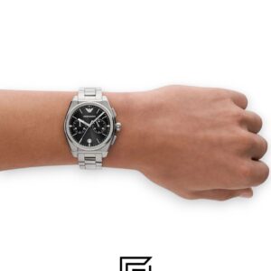 Emporio Armani Federico AR11560 Black Dial Chronograph Men's Watch - Image 7