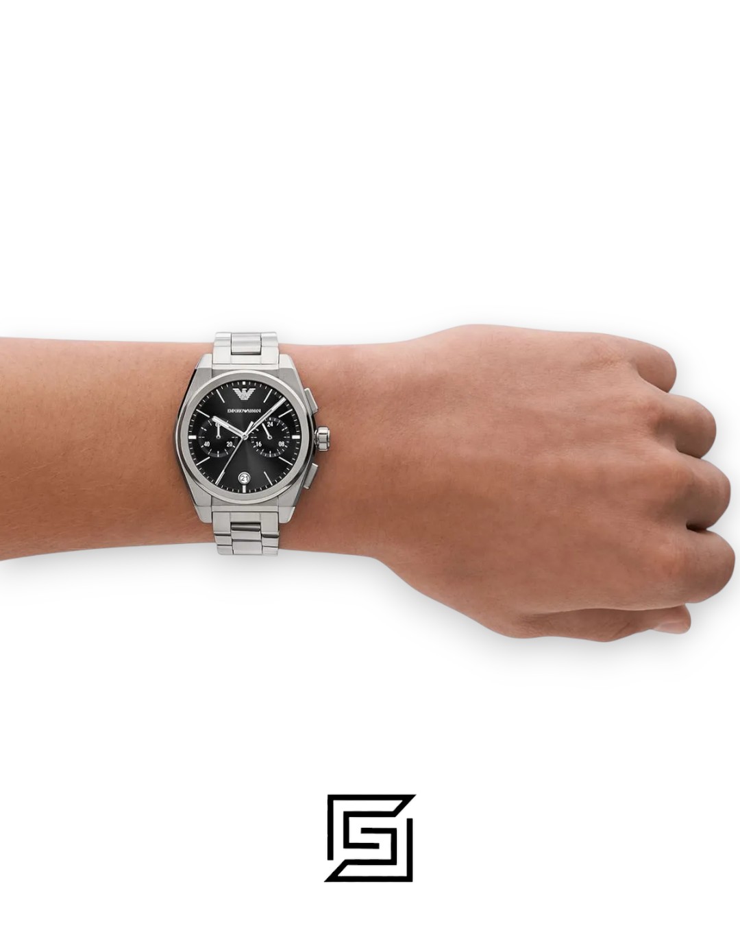 Emporio Armani Federico AR11560 Black Dial Chronograph Men's Watch - Image 7
