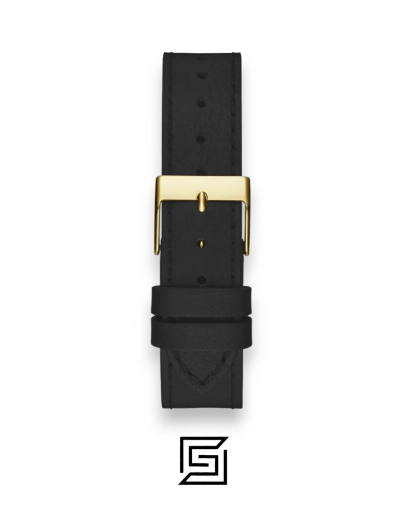 Guess GW0504L5 Women's Triangle Black Dial Gold-Tone Watch 32mm