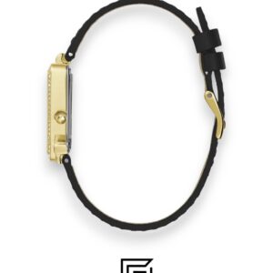 ⁦Guess GW0504L5 Women's Triangle Black Dial Gold-Tone Watch 32mm⁩ - الصورة ⁦4⁩