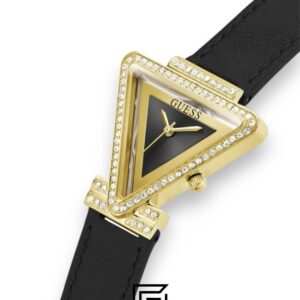 ⁦Guess GW0504L5 Women's Triangle Black Dial Gold-Tone Watch 32mm⁩ - الصورة ⁦3⁩