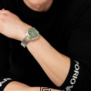 ⁦Emporio Armani AR11511 Two-Tone Stainless Steel Green Dial Watch⁩ - الصورة ⁦5⁩